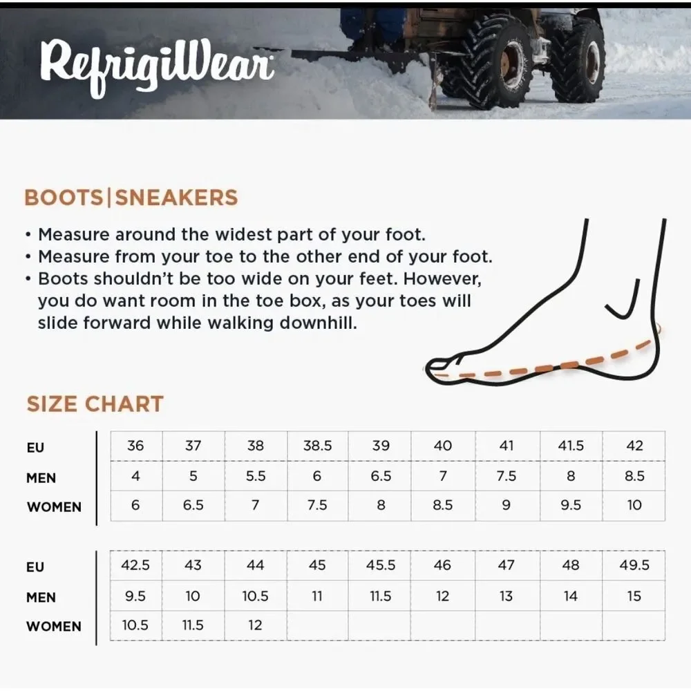 Safety Boots RefrigiWear Insulated - Women's 9 (Fits Men's 7.5) - Waterproof
